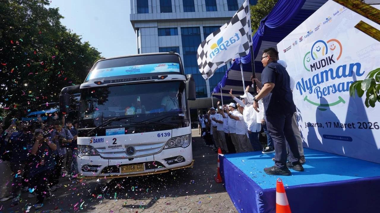 Mudik Nyaman Bersama TASPEN 2026: Ribuan Pemudik Diberangkatkan ke Berbagai Kota Tujuan