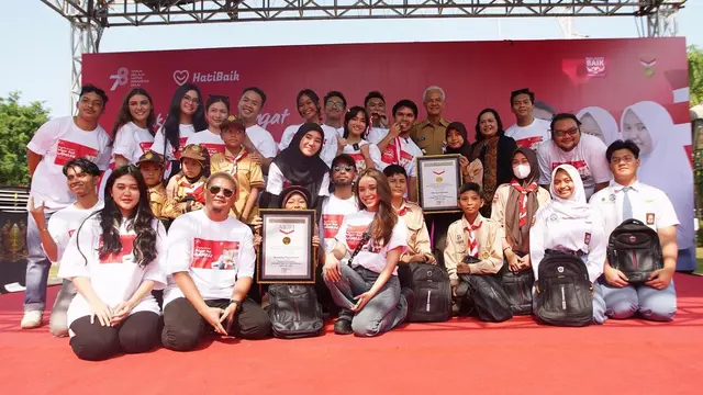 Para Influencer bersama Gubernur Jawa Tengah Ganjar Pranowo.