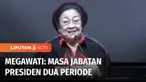 Perayaan HUT ke-50 PDI Perjuangan digelar di Jakarta, Selasa (10/01) pagi. Berbagai pesan politik disampaikan Ketua Umum Megawati Soekarnoputri, di antaranya soal masa jabatan presiden yang maksimal dua periode.