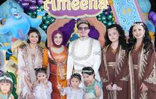 Anggun dan Manis! Amora Lemos Bersinar di Perayaan Ultah Ameena Hanna Nur Atta