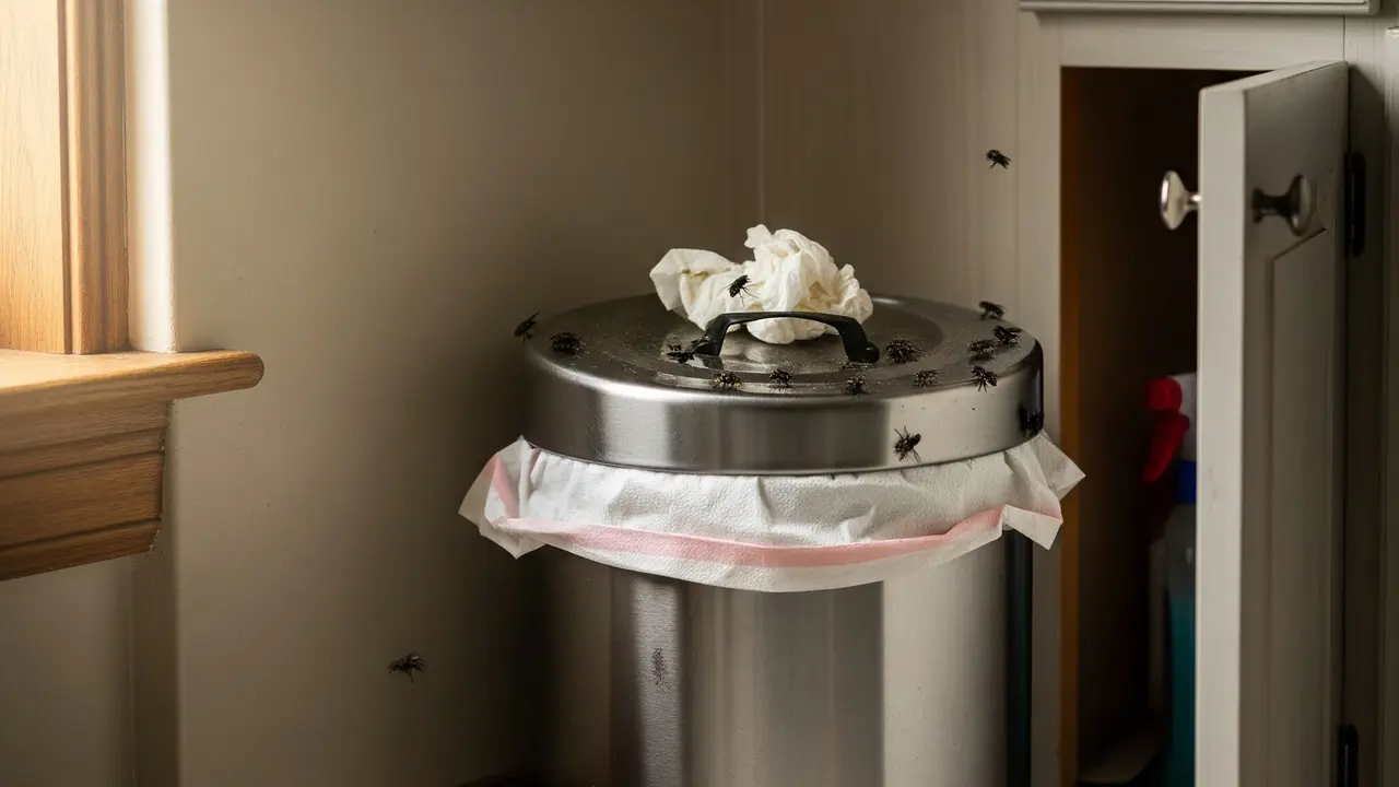 Tempat sampah di dapur