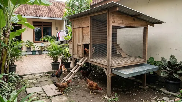 9 Model Kandang Ayam Panggung Biar Aman dari Banjir dan Predator