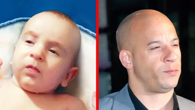 Potret Lucu Bayi Mirip Artis Terkenal, Ada Hubungan Darah?