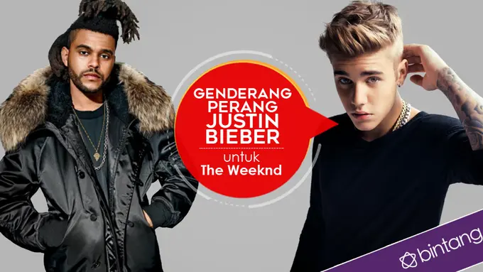 [Bintang] Infografis Justin Bieber dan The Weeknd