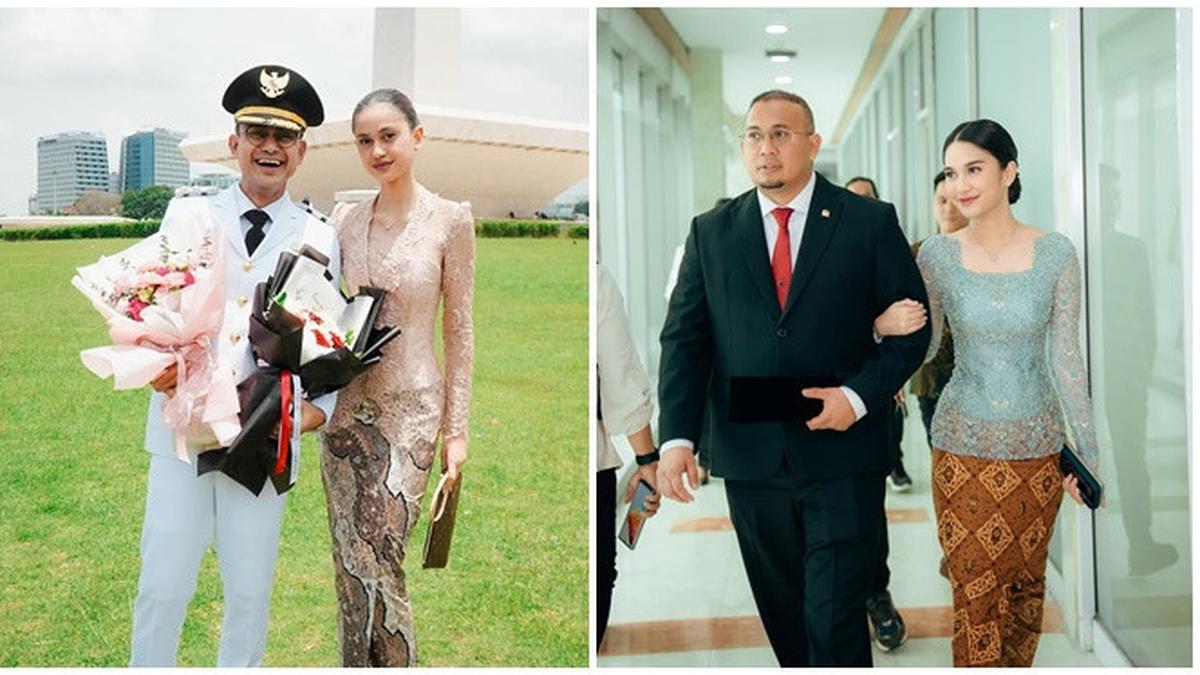 Potret 6 Artis Dampingi Ayah di Acara Pelantikan, Asila Maisa Tampil Memesona