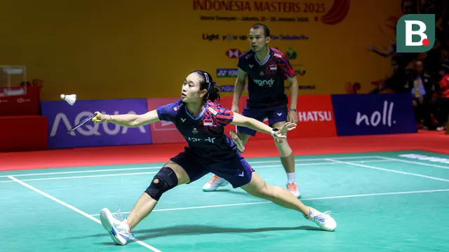 Foto: Kemenangan Emosional Pasangan Rinov/Lisa saat Berhasil Melaju ke Babak Semifinal Indonesia Masters 2025