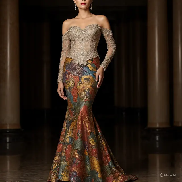 Model Baju Pesta Rok Batik