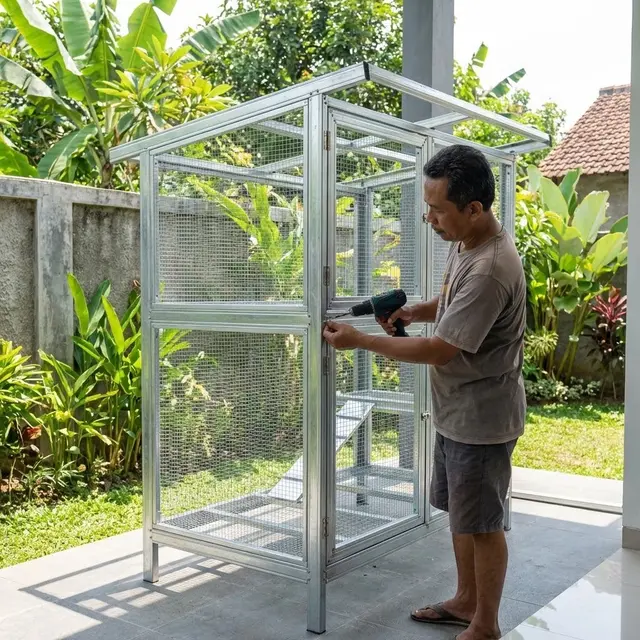 Kandang Rangka Baja Ringan (Gemini AI)