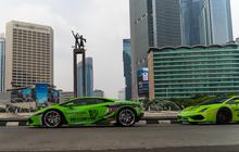 Jakarta Heboh! Konvoi Supercar Hijau Neon dan Truk Futuristik Bikin Warga Penasaran
