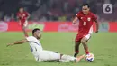 Tim tamu menghasilkan peluang-peluang yang berbahaya lantaran deretan kesalahan yang dilakukan pemain Indonesia. (Liputan6.com/Helmi Fithriansyah)