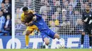 Chelsea memetik kemenangan sensasional di pekan keenam Liga Inggris 2024/2025. Berhadapan dengan Brighton di Stamford Bridge, Chelsea menang dengan skor telak 4-2. (AP Photo/Kin Cheung)