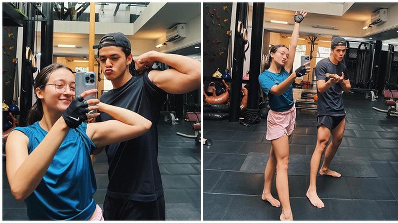 Pamer Otot, Ini 6 Potret Megan Domani Nge-Gym Bareng Jeremie Moeremans