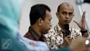 Dr. Heri Budianto memberi paparan saat diskusi hasil survei Emrus Corner, Jakarta, Minggu (13/3/2016). Sebanyak 80,30 persen responden memilih calon dari Parpol di Pilkada DKI 2017. Cagub independen hanya 16,26 persen. (Liputan6.com/Faizal Fanani)