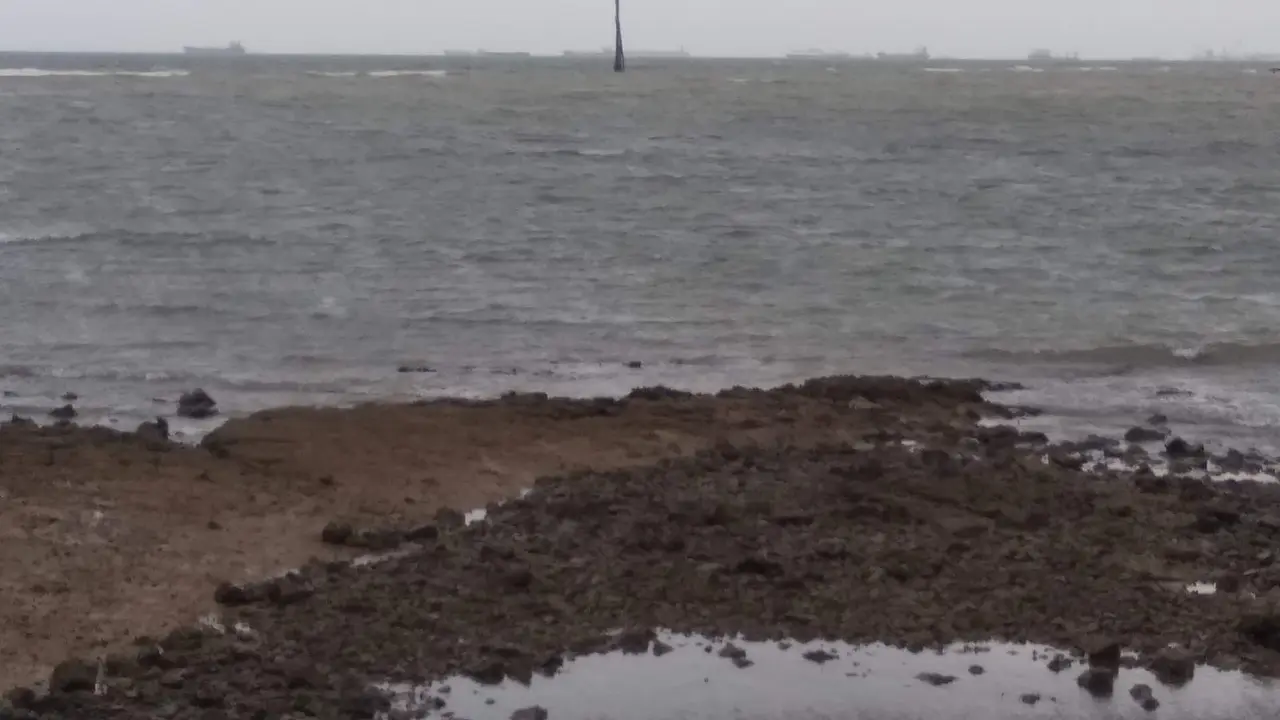 Lokasi kapling laut Batam, yakni pantai Tanjung Pinggir. (Liputan6.com/Ajang Nurdin)