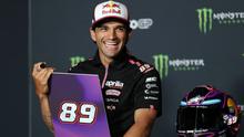 Jorge Martin dari Tim Aprilia Racing menghadiri konferensi pers di sirkuit Catalunya di Montmelo, dekat Barcelona, ​​pada 14 Mei 2026, menjelang Grand Prix Moto GP Catalunya. (Lluis GENE/AFP)