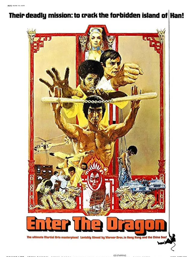Poster film Enter The Dragon. (Foto: Dok. Warner Bros.)