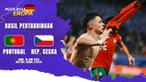 Berita motion grafis hasil pertandingan matchday 1 Grup F Euro 2024, Portugal vs Rep Ceska