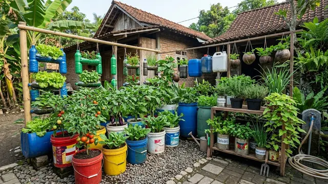 Ide Memanfaatkan Pekarangan Kecil agar Mengurangi Biaya Belanja Dapur