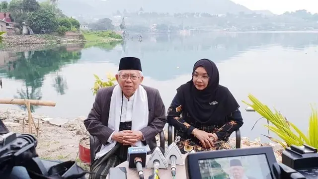 Potret kebersamaan Ma'ruf Amin dan Wury Estu Handayani