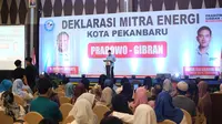Sebanyak 1.400 pemilik pangkalan gas LPG di Kota Pekanbaru, Riau, mendeklarasikan dukungannya kepada pasangan calon presiden dan wakil presiden Prabowo Subianto-Gibran Rakabuming Raka. (Ist)