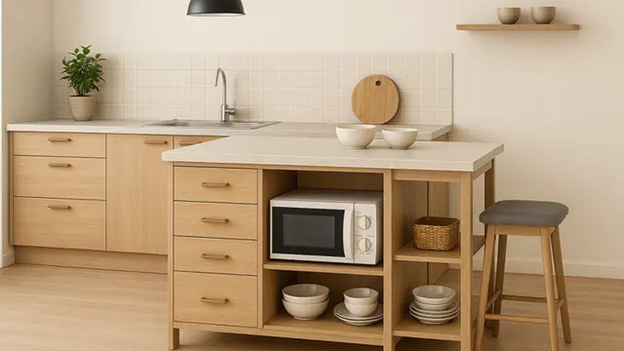 7 Model Kitchen Island di Dapur Kecil 2025, Solusi Fungsional &amp; Estetik