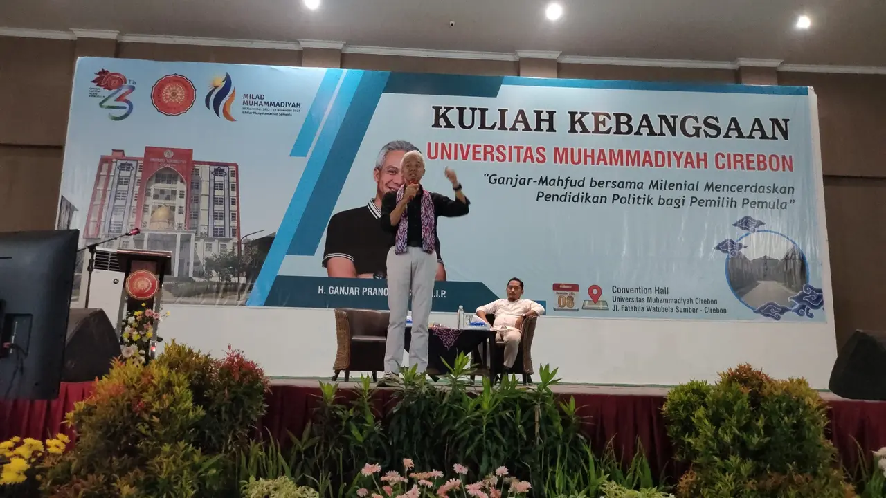 Kuliah Kebangsaan di UMC Cirebon, Ganjar Pranowo: Bawa Pejabat Korupsi ke Nusakambangan