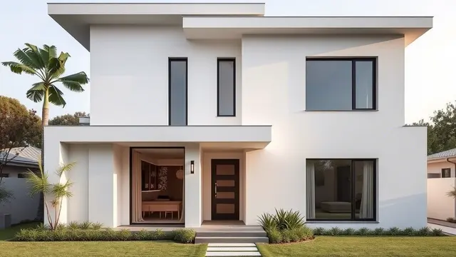 Rumah Minimalis dengan Warna Hijau Sage