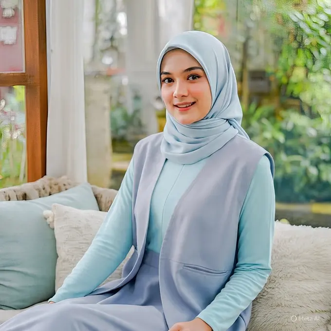 Gamis Rompi untuk Remaja (Ilustrasi by Meta AI)