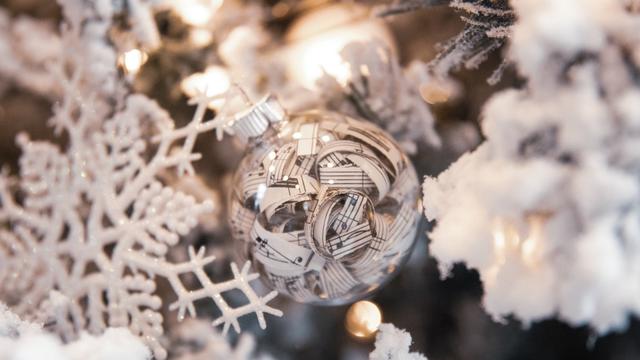 Ilustrasi Natal, dekorasi, hiasan Natal, musik