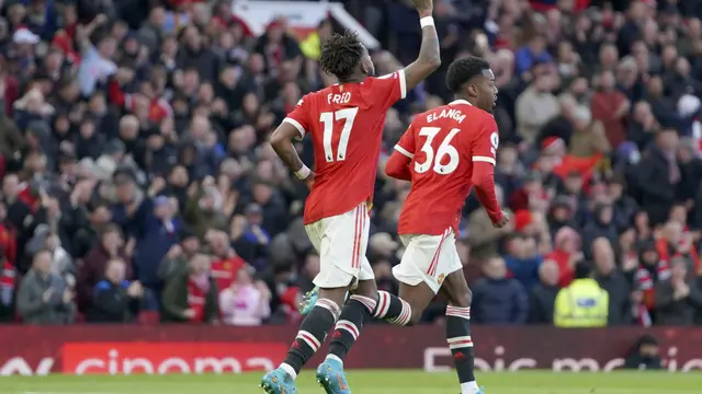 Fred - Manchester United - Liga Inggris - 2 April 2022