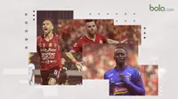 3 Calon Pemain Terbaik Liga 1 2019. (Bola.com/Dody Iryawan)