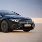 Mercedes-Benz EQS Facelift 2025 Obsidian Black spek Eropa. (Mercedes-Benz)