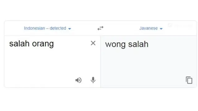 Terjemahan Google Translate Bahasa Jawa Ini Bikin Mikir Dua Kali