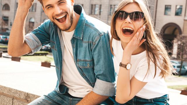 Couple Laughing