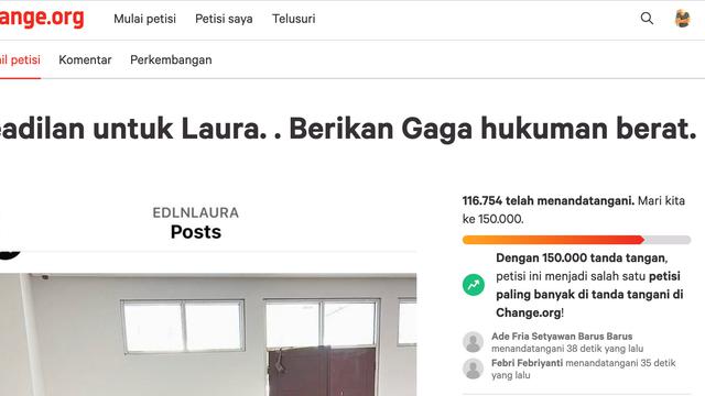 Petisi untuk Gaga Muhammad. (Foto: Dok. Change.org)