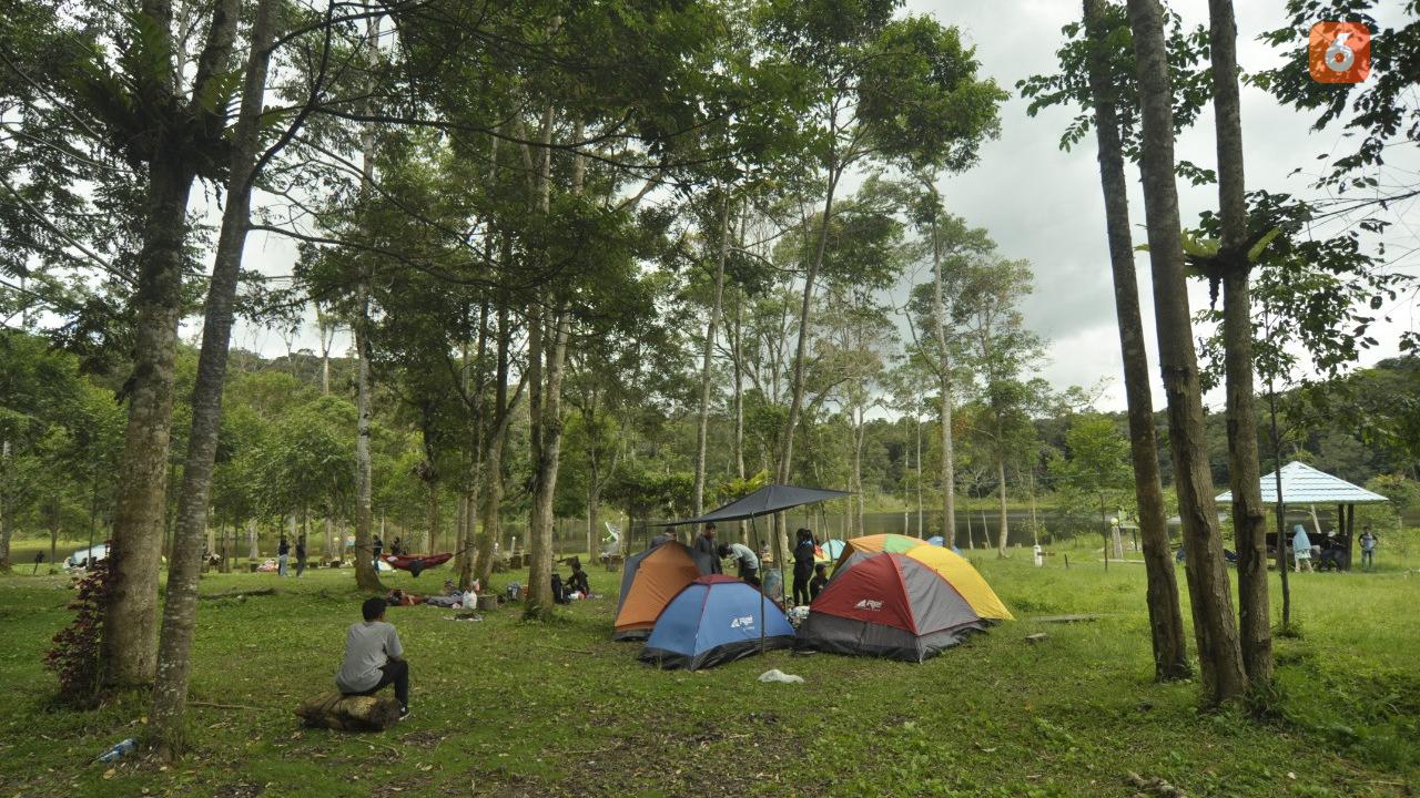objek wisata telaga tambing di taman nasional lore lindu