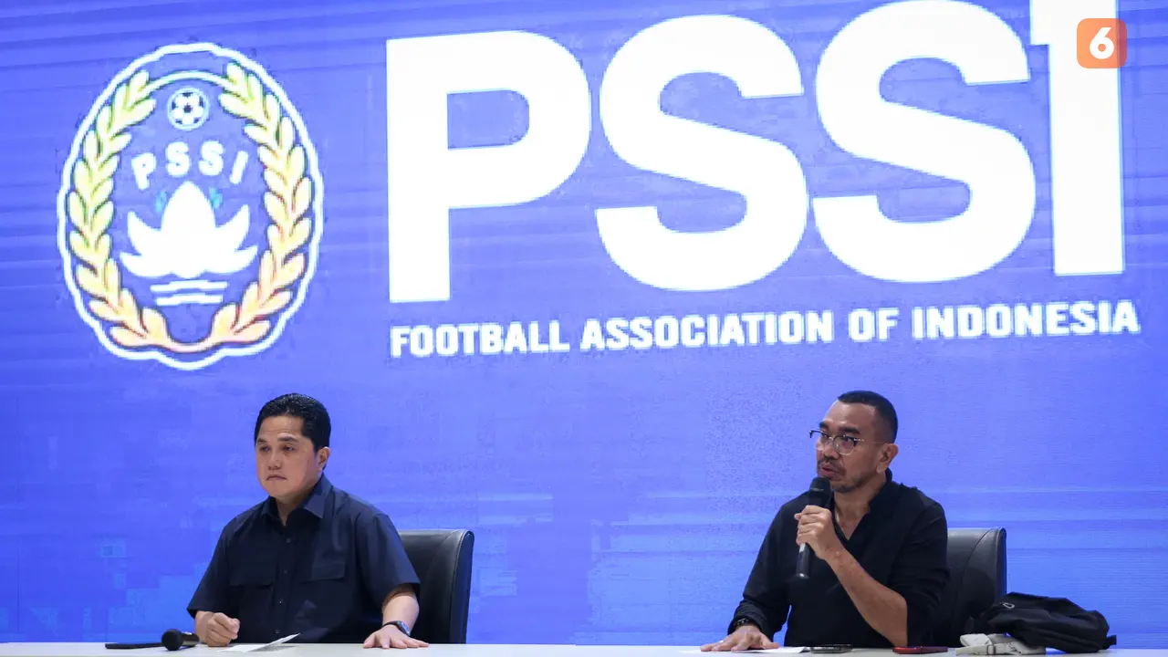 Ketum PSSI Erick Thohir beserta Exco Arya Sinulingga