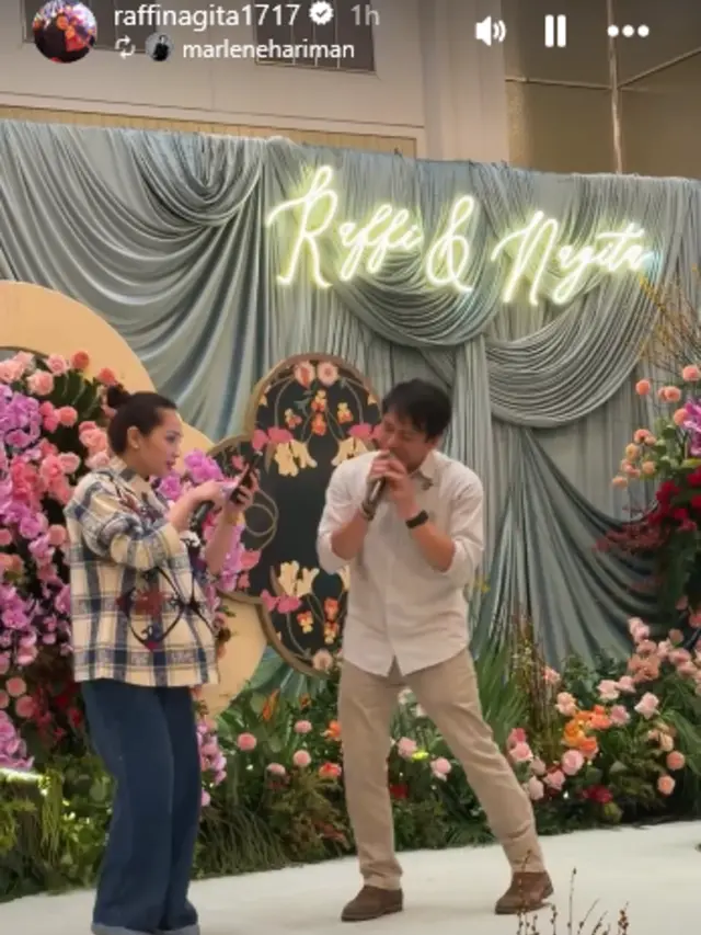 Dekorasi Panggung Acara Ultah Raffi-Nagita (Instagram raffinagita1717)