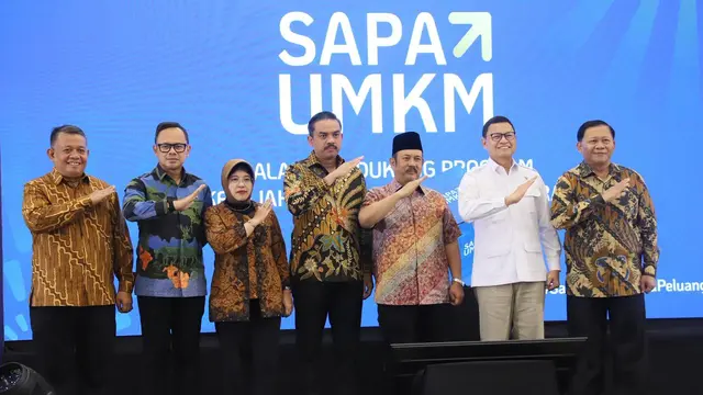 Wakil Menteri Dalam Negeri (Wamendagri) Bima Arya Sugiarto menghadiri Soft Launching SAPA UMKM dalam mendukung Program Kesejahteraan Rakyat (PRO-KESRA) di Kantor Kementerian PPN/Bappenas. (Istimewa)