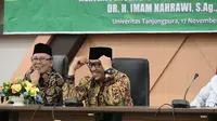 Menpora Imam Nahrawi bertemu dengan pimpinan pondok pesantren yang ada di Kalimantan Barat.(foto:kundimang/kemenpora.go.id)