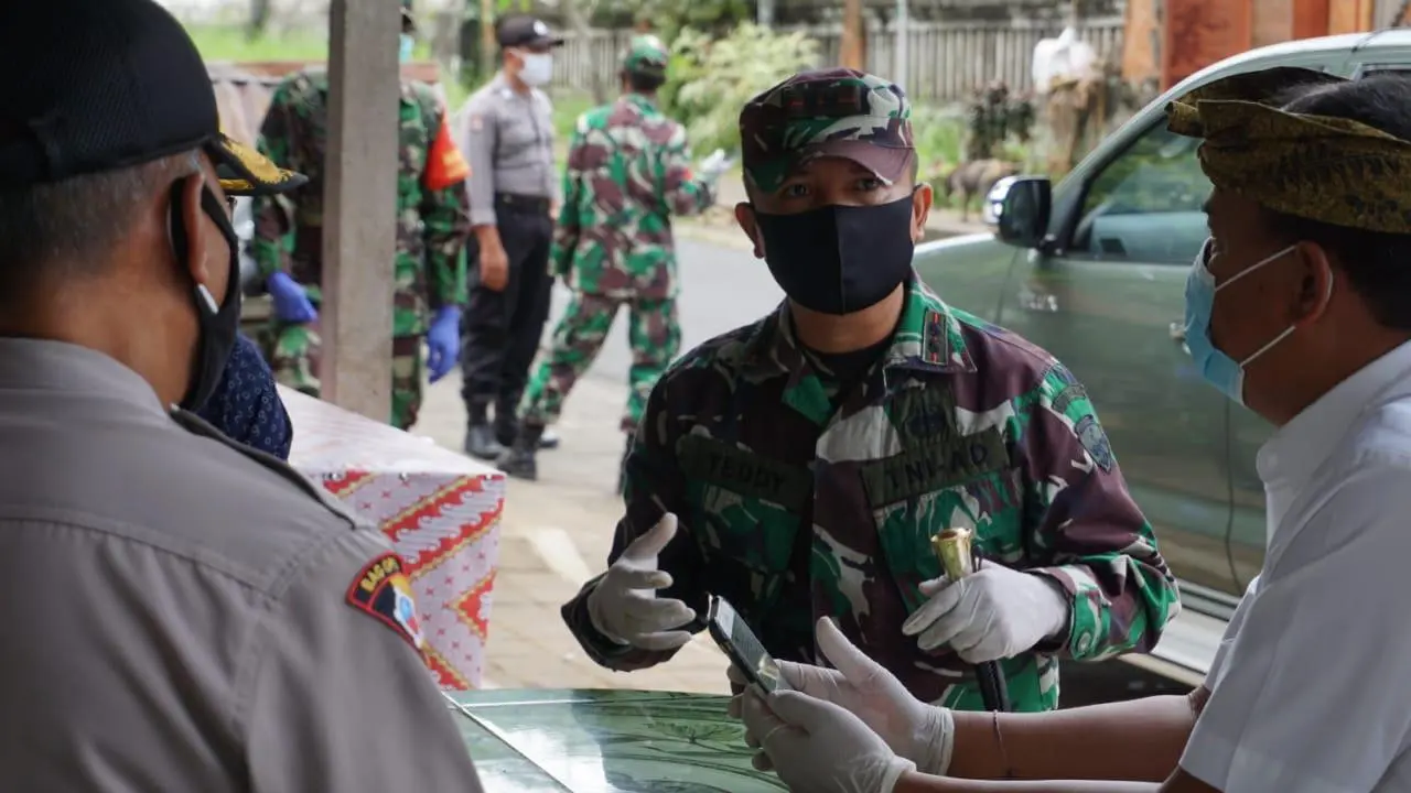 2.600 Warga di Bangli Diisolasi Imbas Corona, Kodim Bangun Dapur Umum