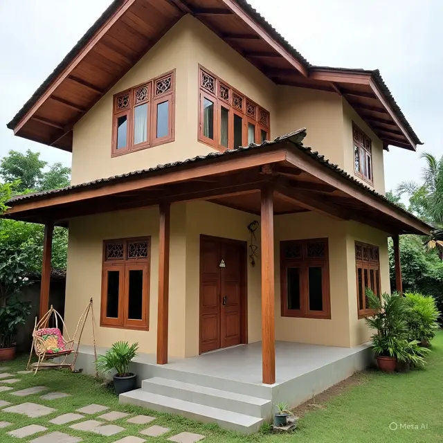 Gambar Rumah Sederhana Ukuran 6x9 2 Lantai