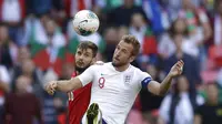 Striker Timnas Inggris, Harry Kane sukses mencetak hattrick di laga melawan Bulgaria pada pentas Kualifikasi Euro 2020. Inggris menang 4-0 (AP Photo/Matt Dunham)