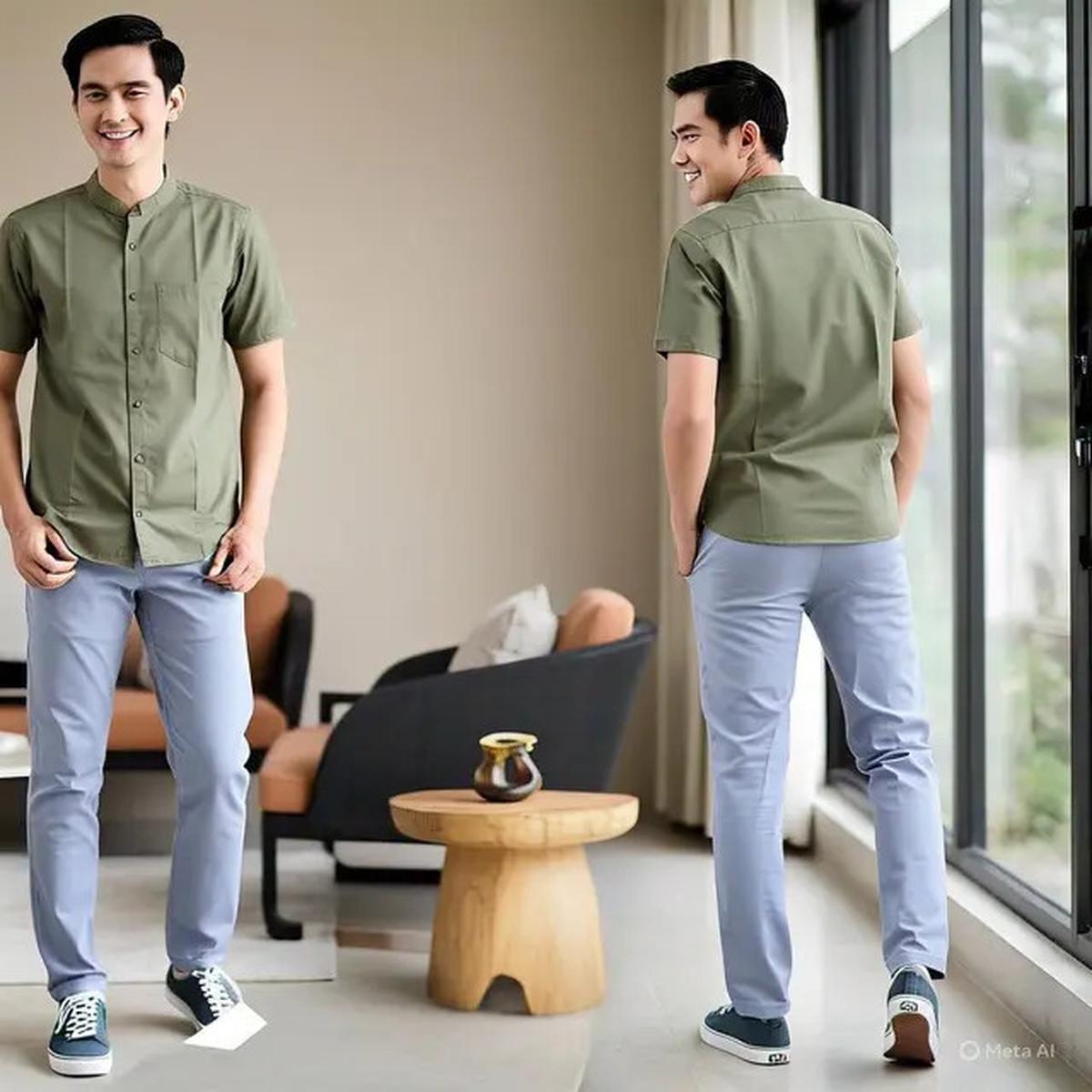 7 Inspirasi Model Kemeja Batik Lengan Pendek Pria Terbaru, Bikin Penampilan Tidak Membosankan di Berbagai Momen
