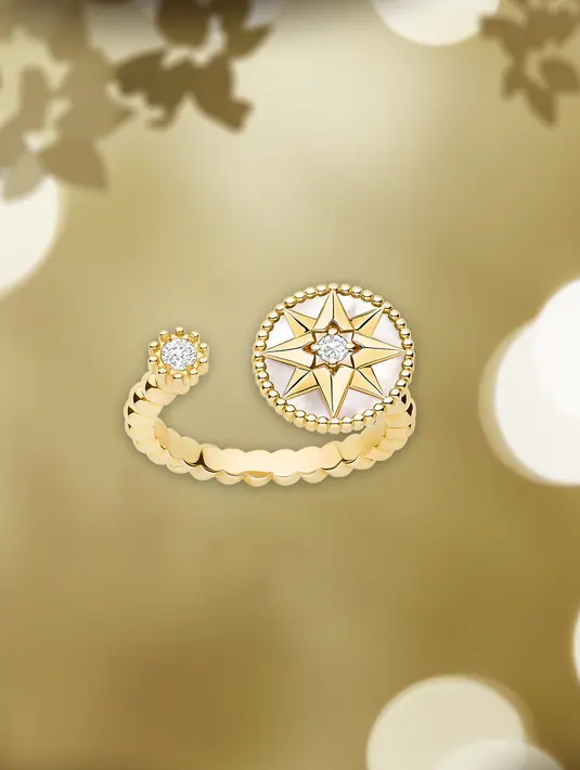 Serta cincin asimetris virtuoso dan jam tangan koleksi Gem Dior (Foto: DIOR)