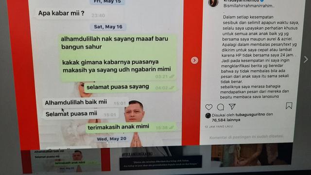 Unggahan Krisdayanti. (Foto: Instagram @krisdayantilemos)