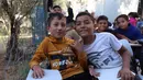 Data UNICEF pada Agustus 2024 menunjukkan ada 564 sekolah di Gaza hancur akibat agresi militer Israel. (BASHAR TALEB/AFP)