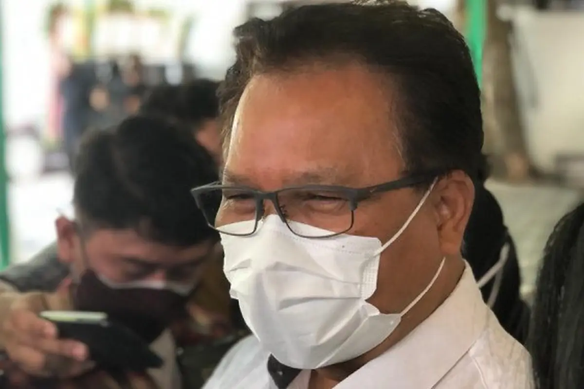 Juru Bicara Kementerian Kesehatan Mohammad Syahril berbicara tentang kondisi pasien cacar monyet pertama di RI. (Foto: Ade Nasihudin/Liputan6.com)