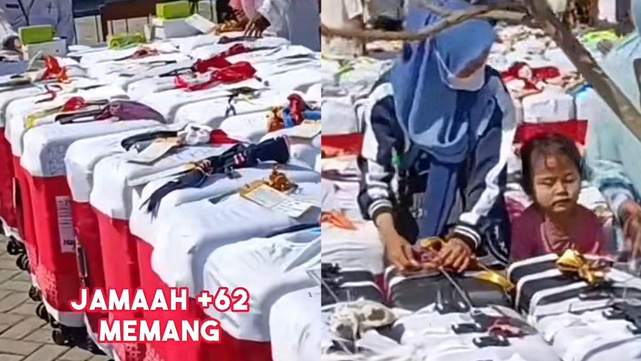 Kebiasaan unik jemaah haji Indonesia menandai koper