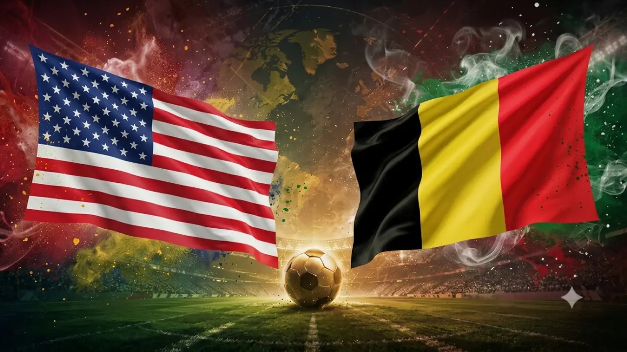 Ilustrasi Amerika Serikat Vs Belgia
